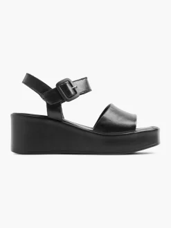 Damen 5th Avenue Leder Keilsandalette