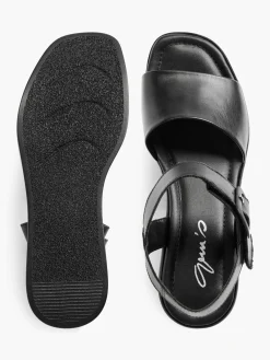 Damen 5th Avenue Leder Keilsandalette