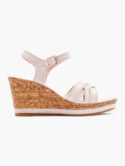 Damen 5th Avenue Leder Keilsandalette