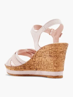 Damen 5th Avenue Leder Keilsandalette