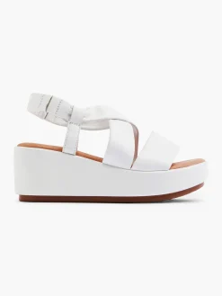 Damen 5th Avenue Leder Keilsandalette