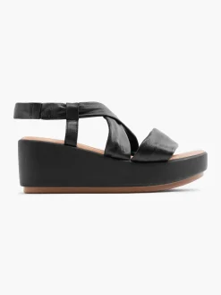 Damen 5th Avenue Leder Keilsandalette