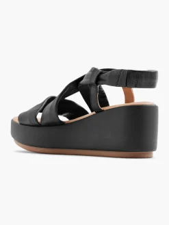 Damen 5th Avenue Leder Keilsandalette