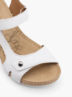 Damen 5th Avenue Leder Keilsandalette