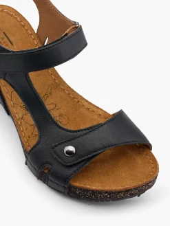 Damen 5th Avenue Leder Keilsandalette