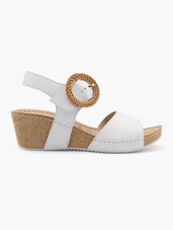 Damen 5th Avenue Leder Keilsandalette