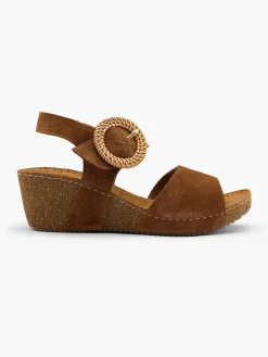 Damen 5th Avenue Leder Keilsandalette