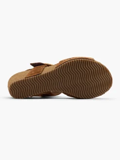 Damen 5th Avenue Leder Keilsandalette