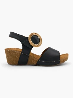Damen 5th Avenue Leder Keilsandalette