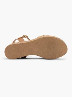 Damen 5th Avenue Leder Keilsandalette