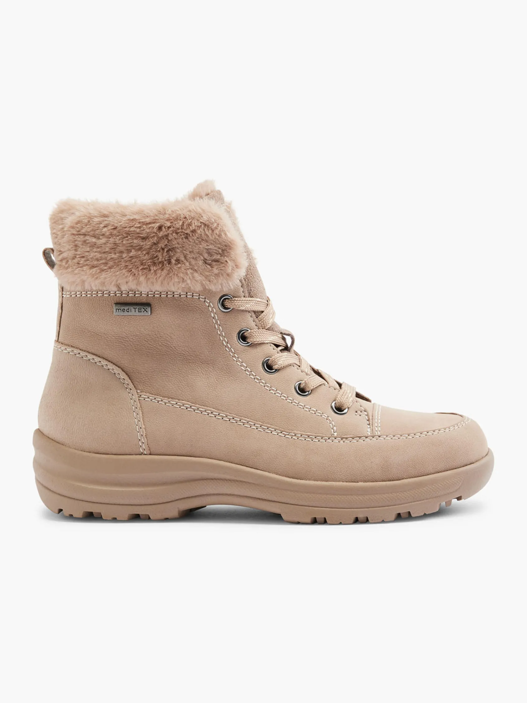 Damen Medicus Leder Komfort Schnürboots