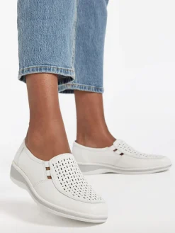 Damen Medicus Leder Komfort Slipper