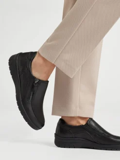 Damen Medicus Leder Komfort Slipper