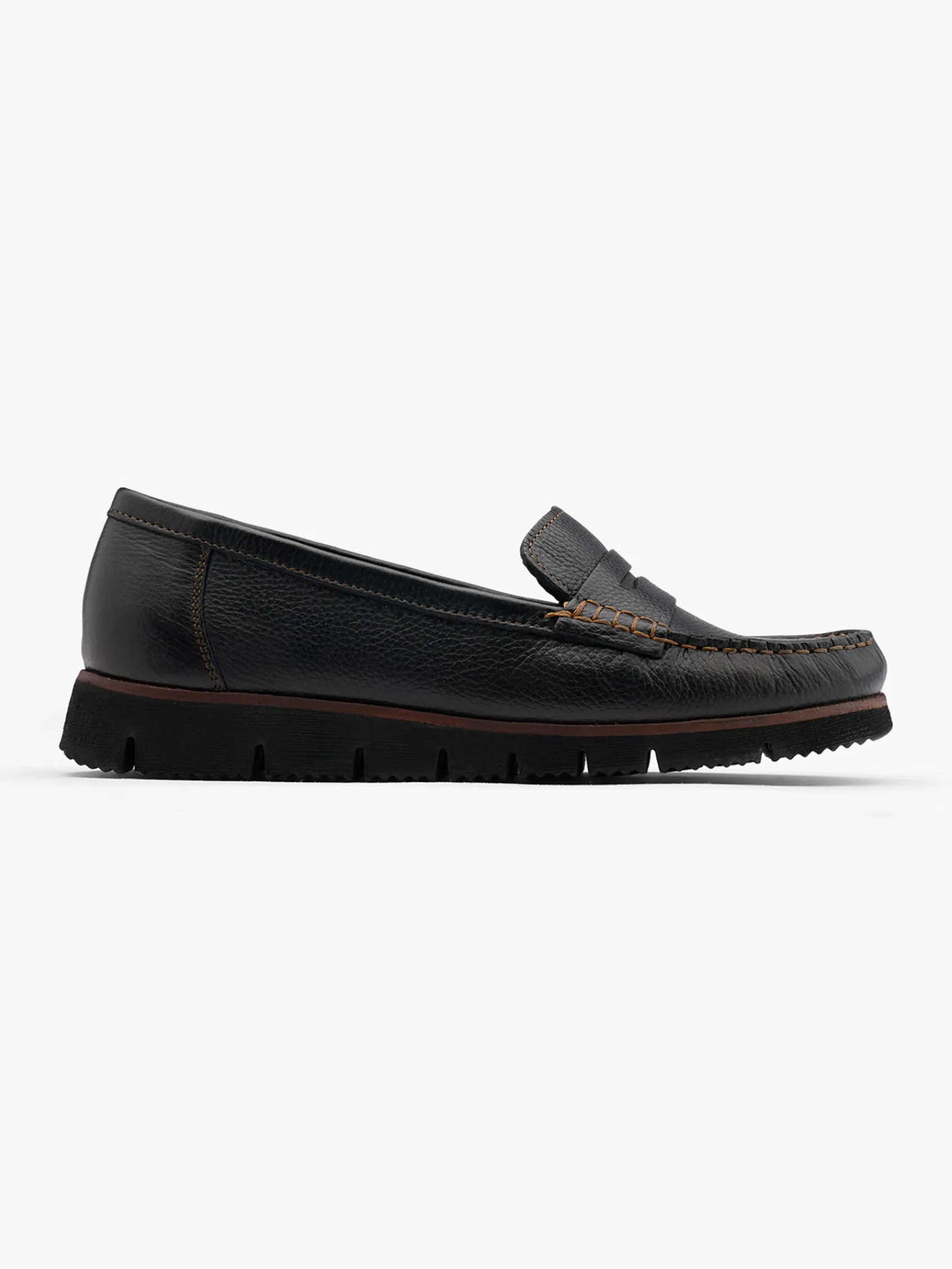 Damen 5th Avenue Leder Mokassin