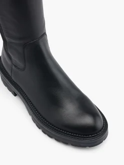 Damen 5th Avenue Leder Overknee