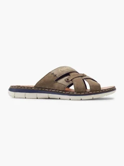 Herren Rieker Leder Pantolette