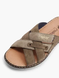 Herren Rieker Leder Pantolette