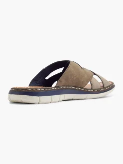 Herren Rieker Leder Pantolette