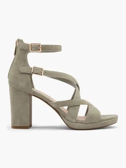 Damen 5th Avenue Leder Sandalette