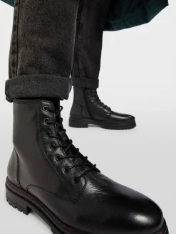 Herren Bench Leder Schnürboots