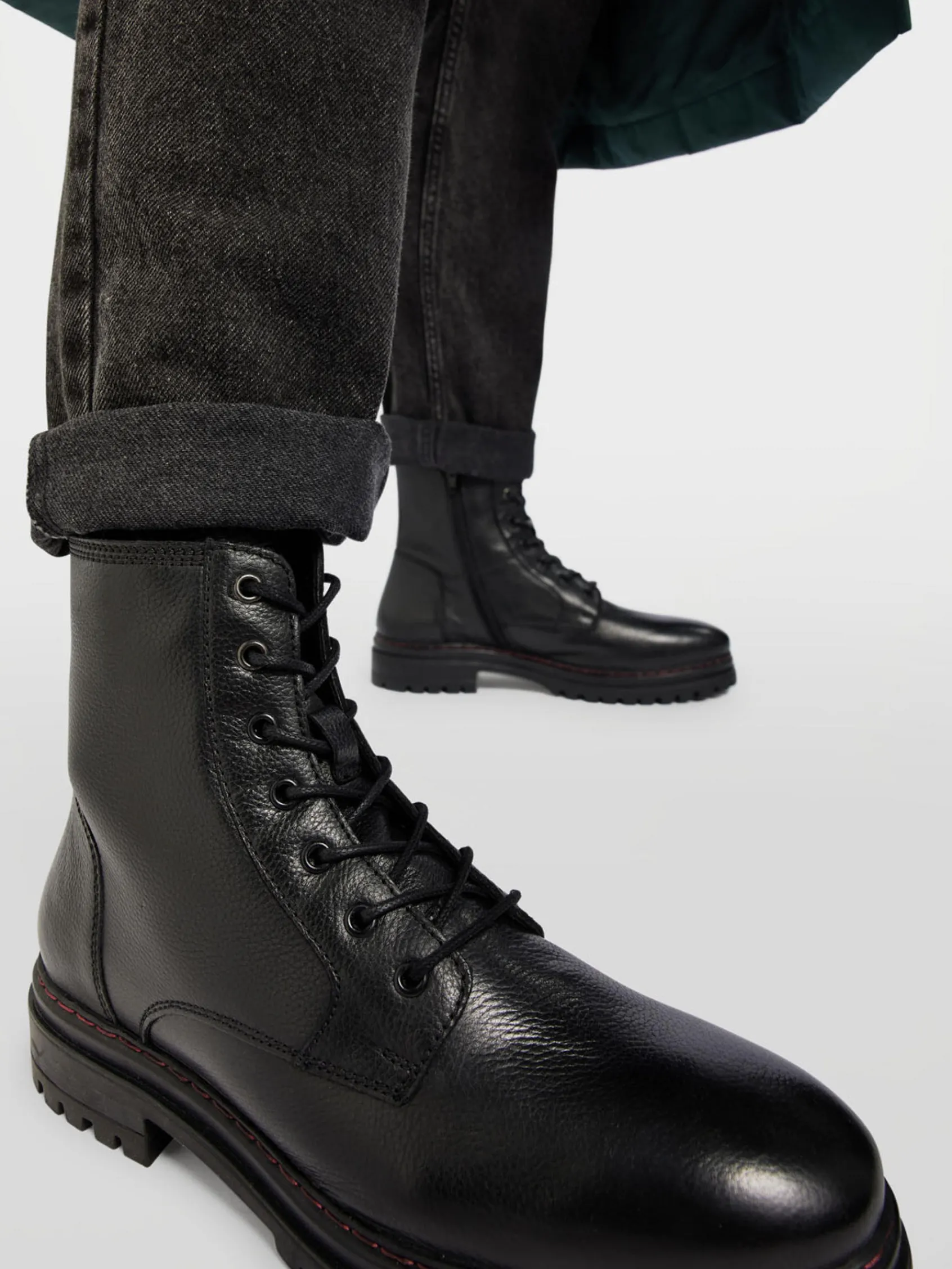 Herren Bench Leder Schnürboots
