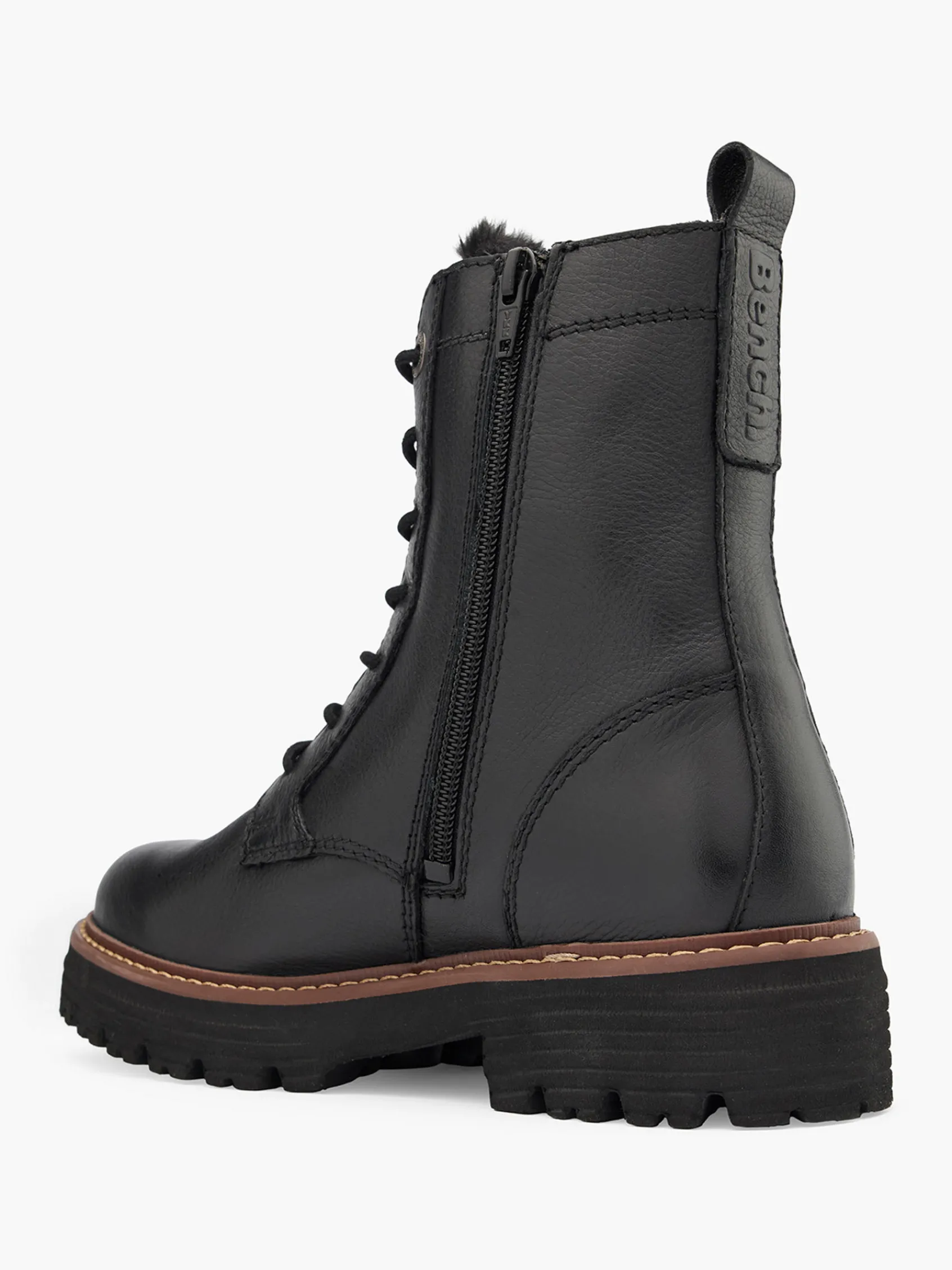 Damen Bench Leder Schnürboots