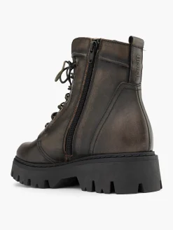 Damen Bench Leder Schnürboots