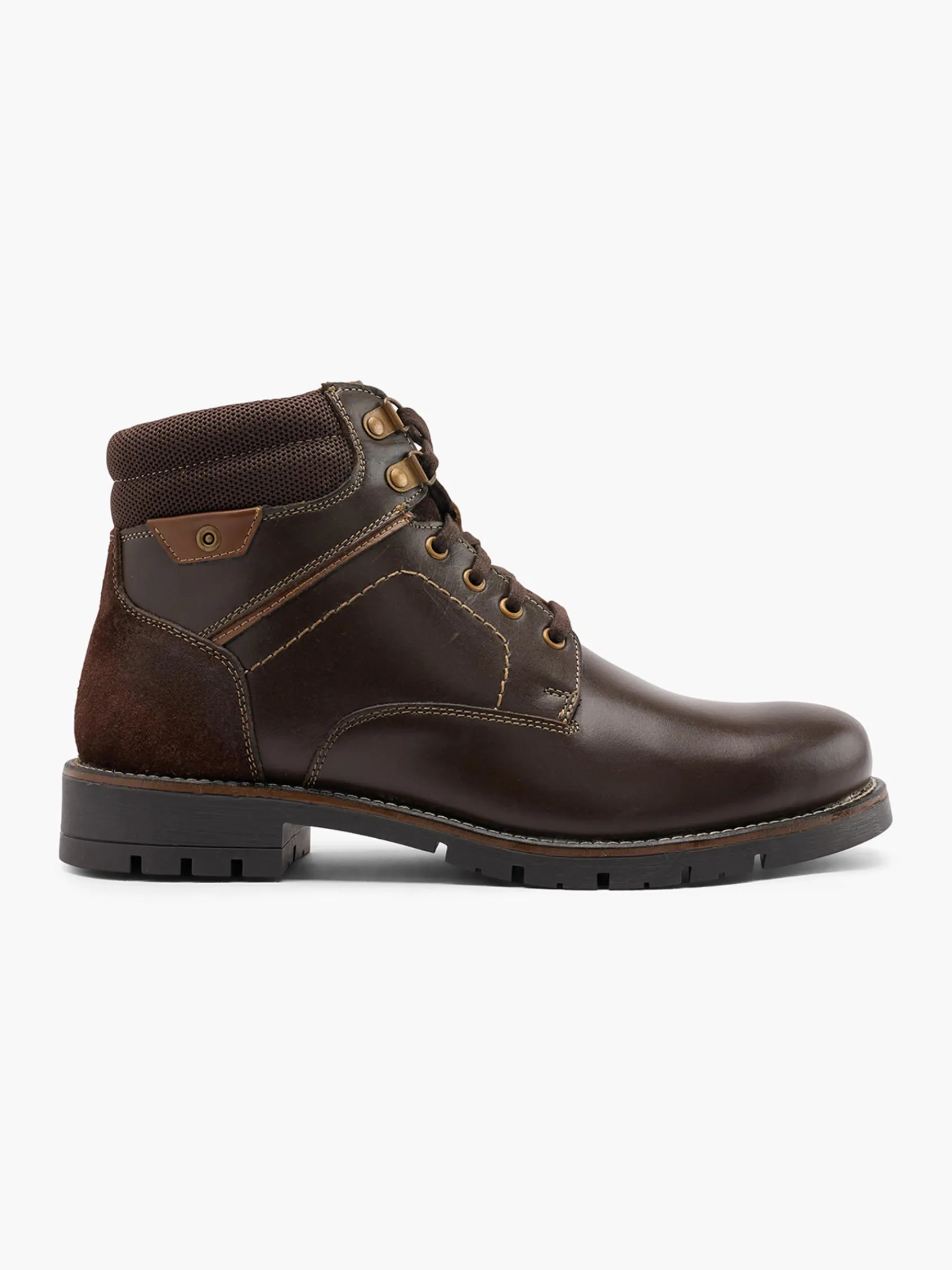 Herren CAFE MODA Leder Schnürboots