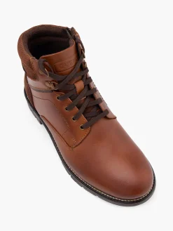 Herren CAFE MODA Leder Schnürboots