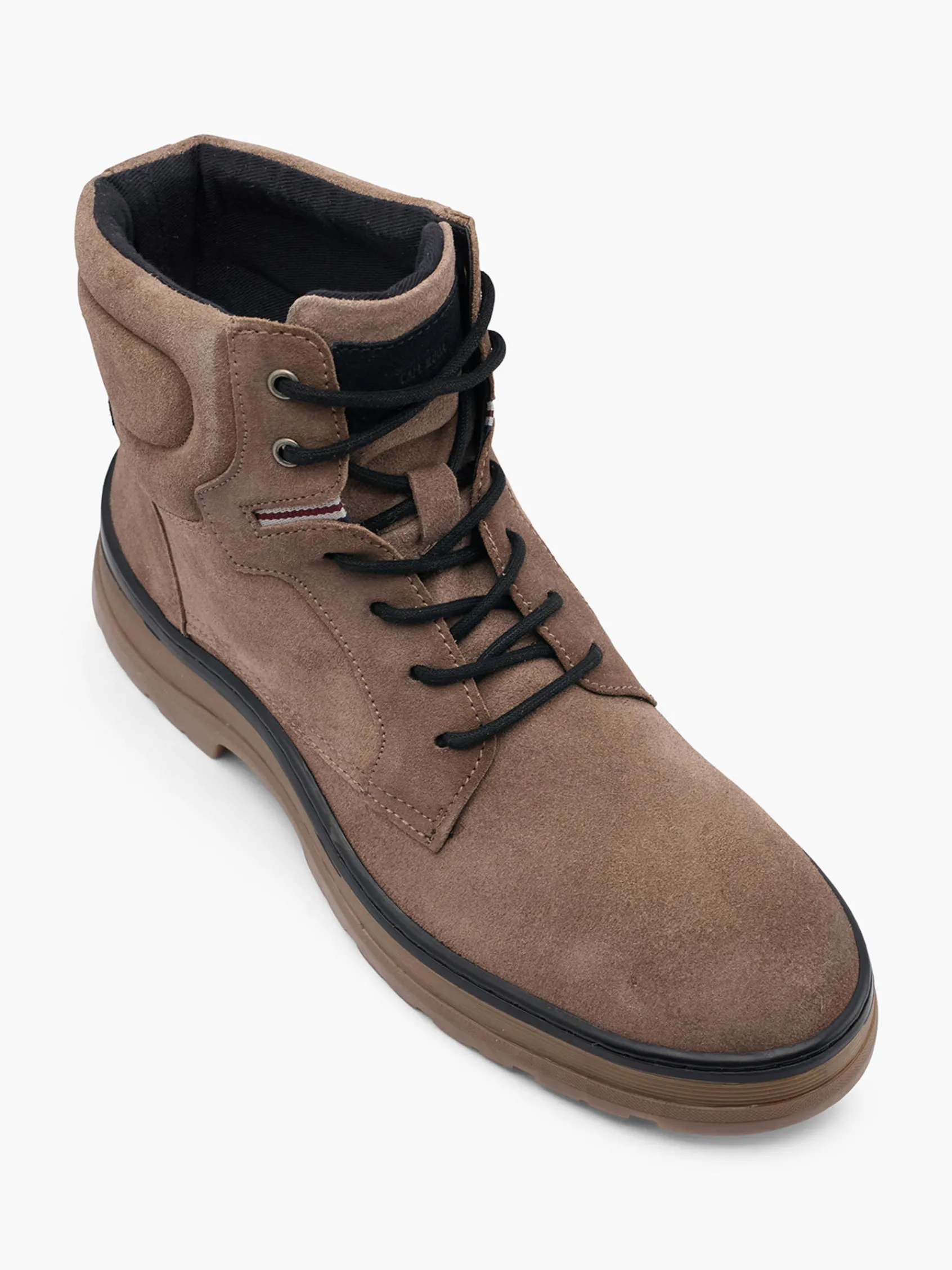 Herren CAFE MODA Leder Schnürboots