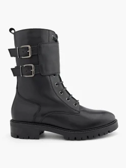 Damen 5th Avenue Leder Schnürstiefel