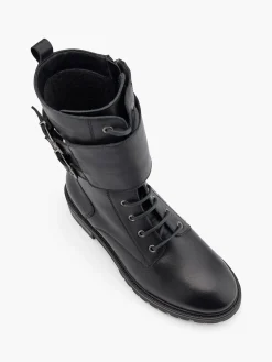 Damen 5th Avenue Leder Schnürstiefel