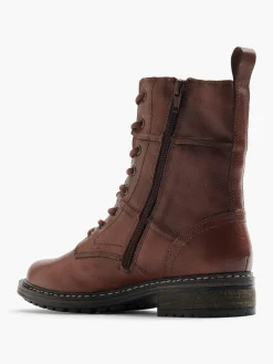 Damen 5th Avenue Leder Schnürstiefelette