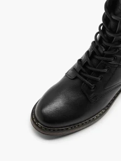 Damen 5th Avenue Leder Schnürstiefelette