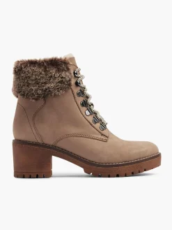 Damen 5th Avenue Leder Schnürstiefelette