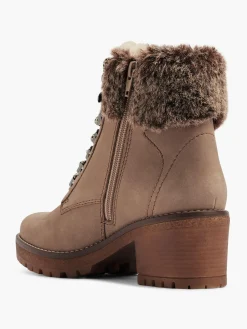 Damen 5th Avenue Leder Schnürstiefelette