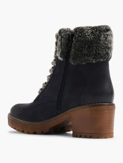 Damen 5th Avenue Leder Schnürstiefelette