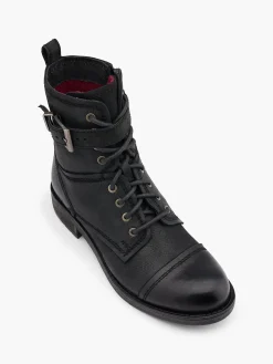 Damen 5th Avenue Leder Schnürstiefelette