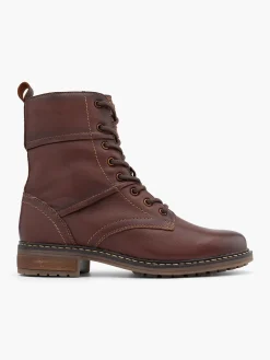 Damen 5th Avenue Leder Schnürstiefelette