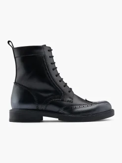 Damen 5th Avenue Leder Schnürstiefelette