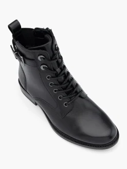 Damen 5th Avenue Leder Schnürstiefelette