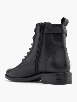 Damen 5th Avenue Leder Schnürstiefelette