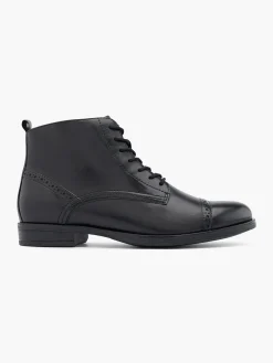Damen 5th Avenue Leder Schnürstiefelette