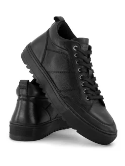 Herren Bench Leder Sneaker