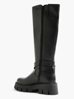 Damen Catwalk Leder Stiefel