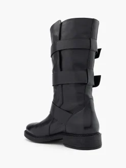 Damen Catwalk Leder Stiefel