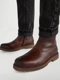 Herren AM SHOE Leder Stiefelette