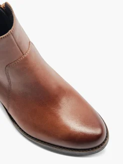 Damen Leder Stiefelette