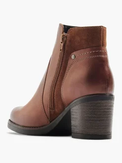 Damen Leder Stiefelette