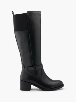 Damen 5th Avenue Leder Weitschaftstiefel